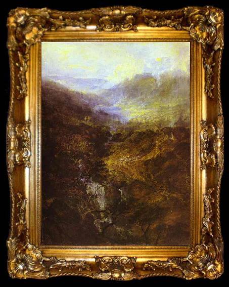 framed  J.M.W. Turner Morning Amongst Coniston Fells, Cumberland, ta009-2